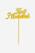 Hajj Mubarak - Glitter Paper Cupcake Toppers (Pack of 12)