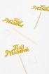 Hajj Mubarak - Glitter Paper Cupcake Toppers (Pack of 12)
