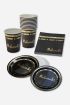 Kaaba Themed Mubarak Disposable Tableware 10 Piece Set
