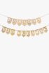 2-in-1 Ramadan & Eid Mubarak Wooden Banner Set - Rattan Boho Bunting 