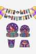 8 Person Kids Disposable Party Set – Paper Plates, Cups, Napkins, Balloons & Banner