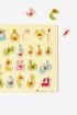 Arabic Alphabet Wooden Puzzle with Pegs