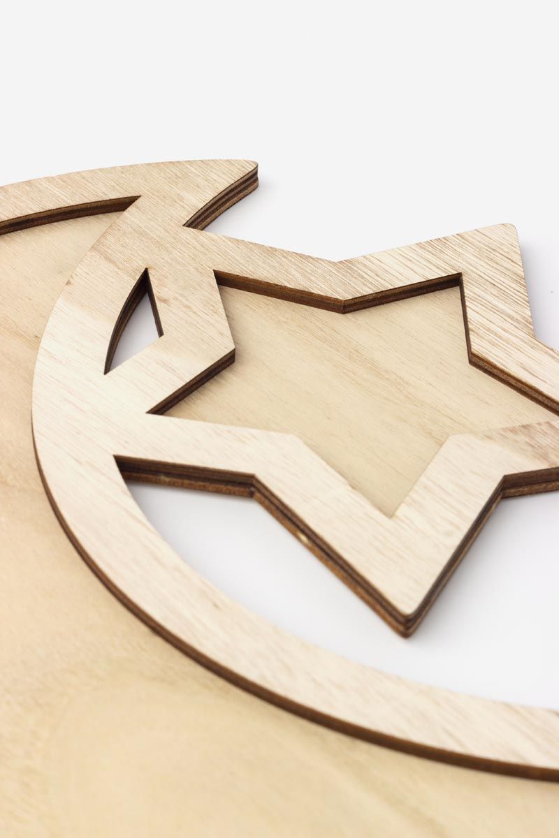 Moon & Star - Wooden Serving Tray
