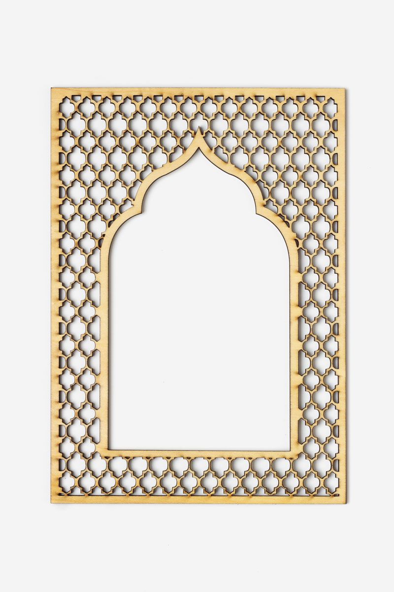 A4 Geometric Frame - Wooden Wall Decoration