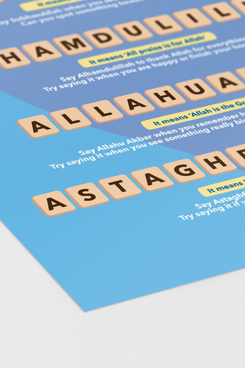 Words of Dhikr Poster