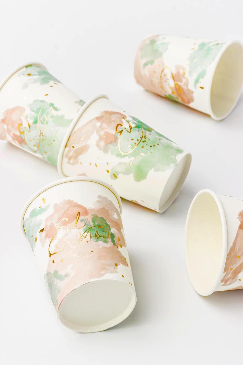 Eid Mubarak - 9oz Paper Cups (Pack of 10)