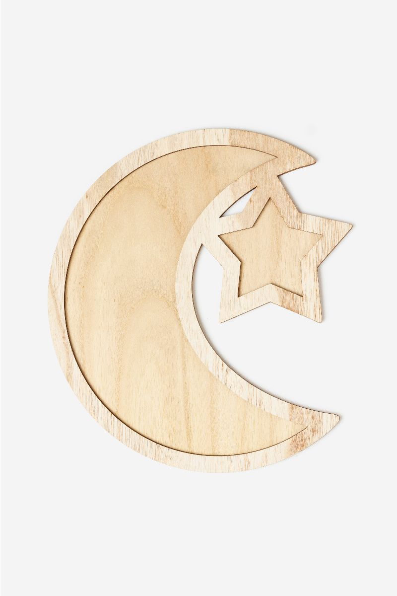 Moon & Star - Wooden Serving Tray