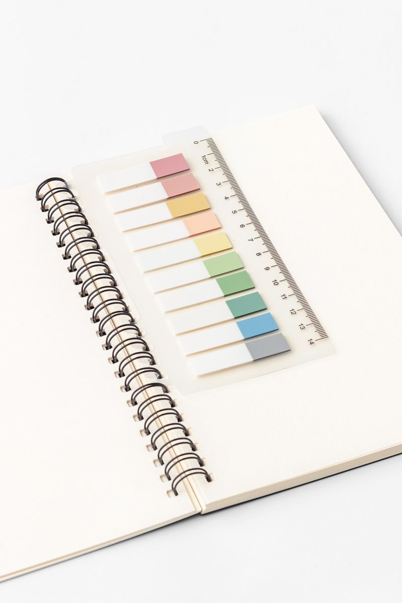 200 Sheets Notes Tab with Ruler