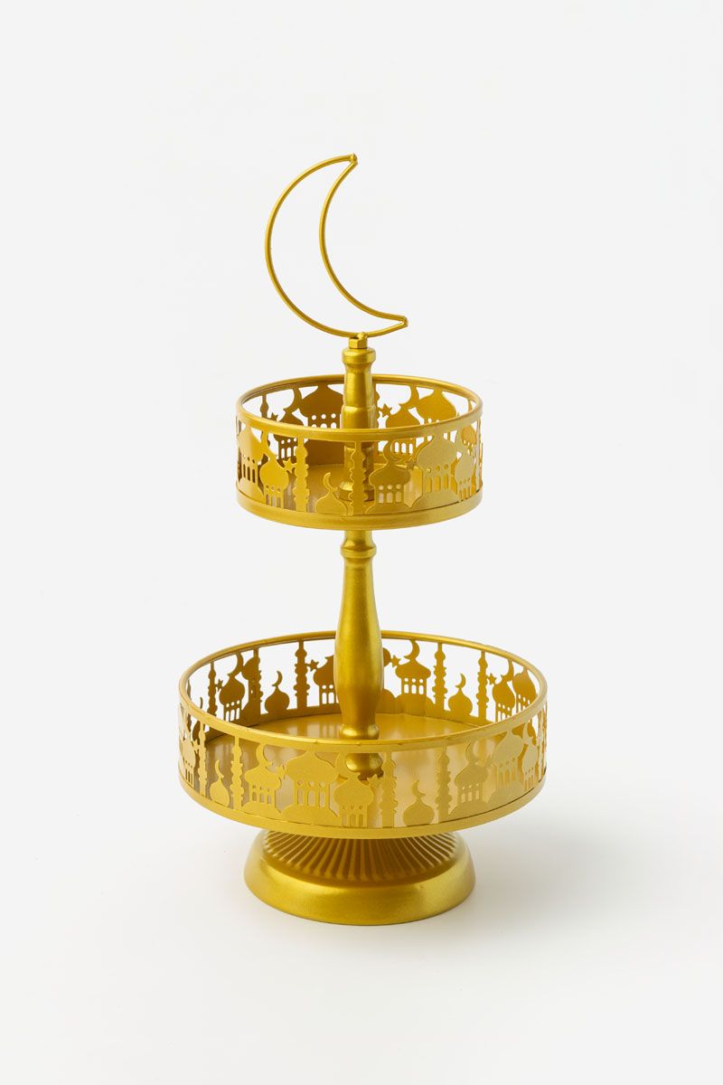 2 Tier Serving Tray Stand