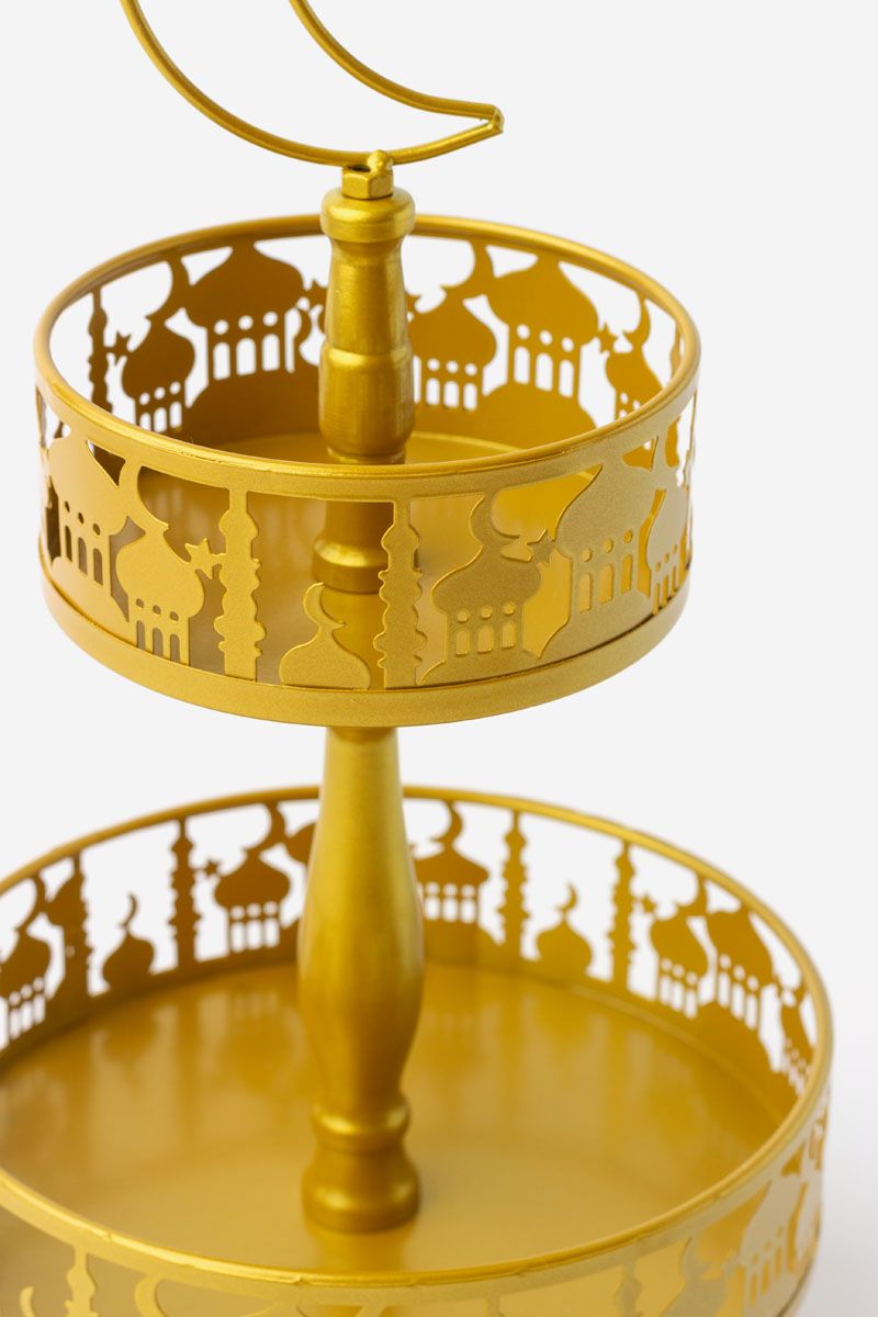 2 Tier Serving Tray Stand