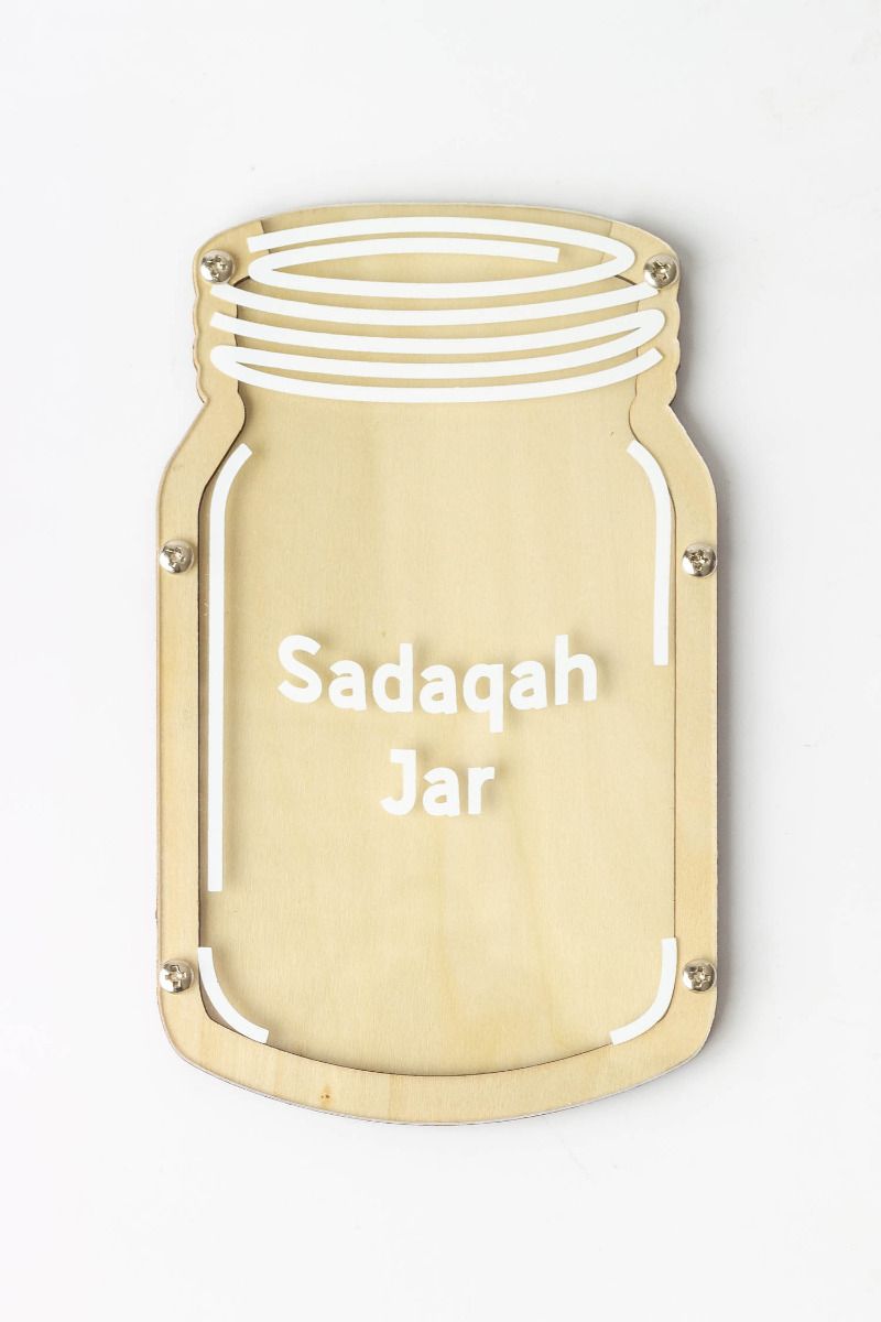 Wood Charity Jar - Sadaqah Jar