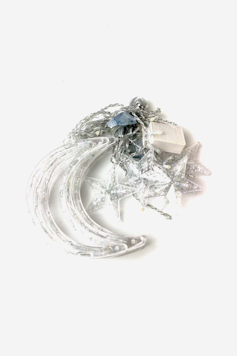 Moon & Star LED String Lights Curtain Decoration