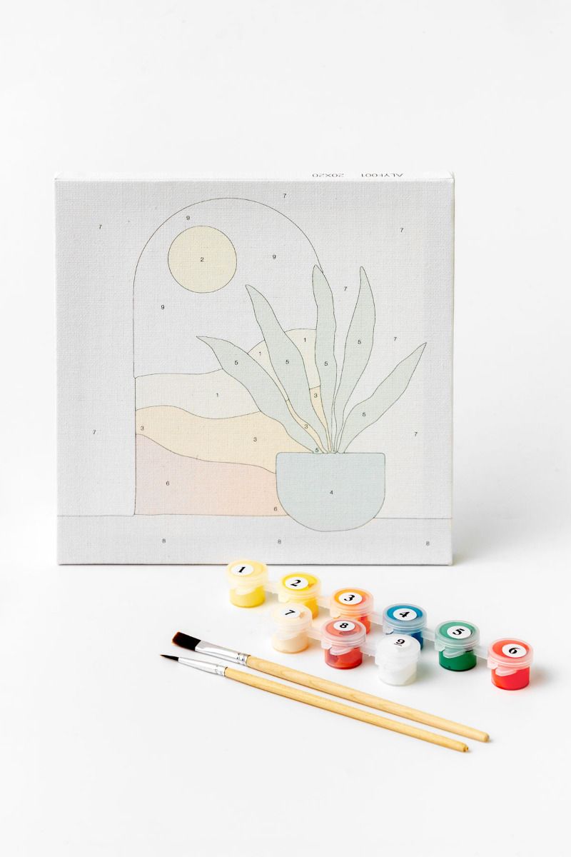 Paint by Numbers – 20x20 cm Boho Canvas Set