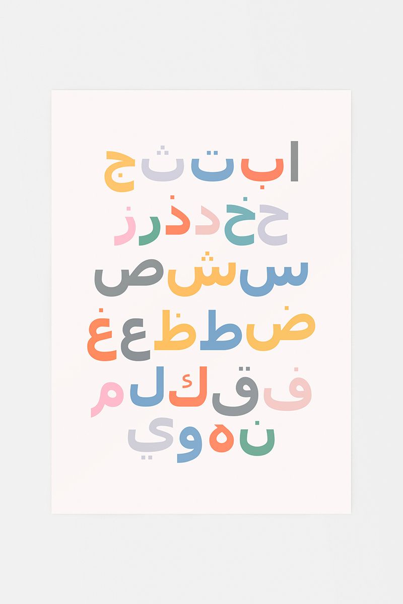 Arabic Alphabet Poster