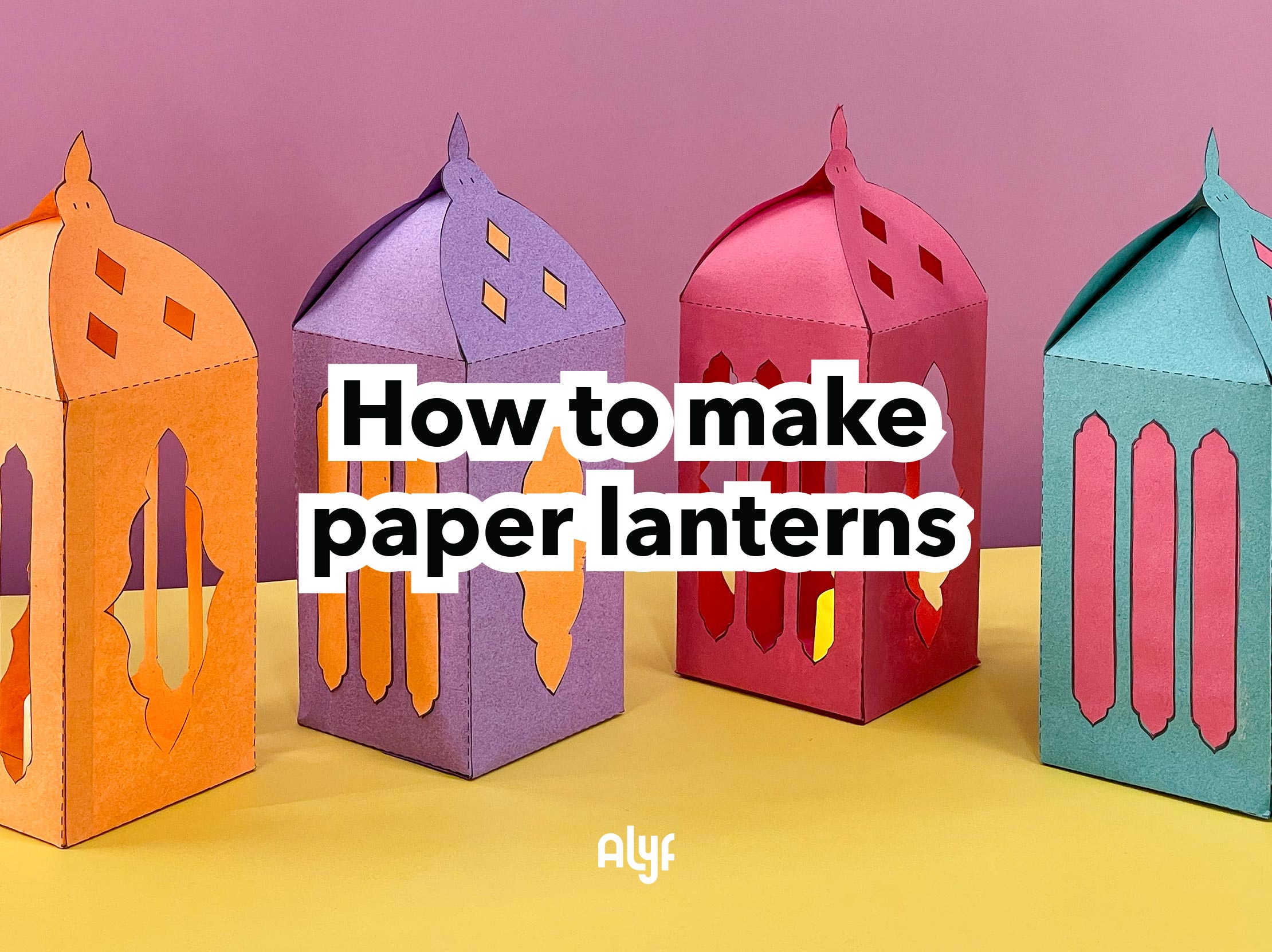 FREE Template - How to Make Paper Lanterns!